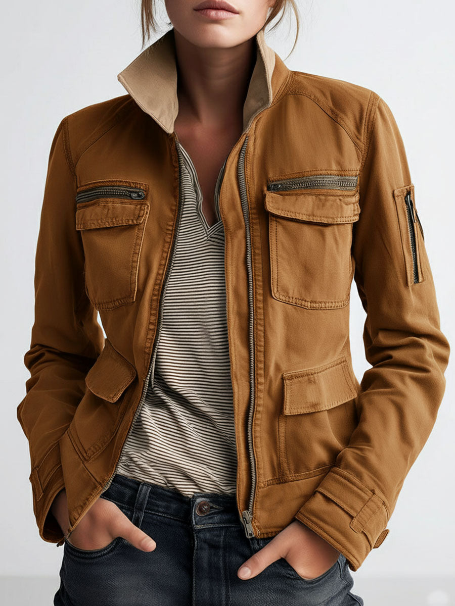 Outerdoor Utility Pocket Olive Green Cargo Jacket