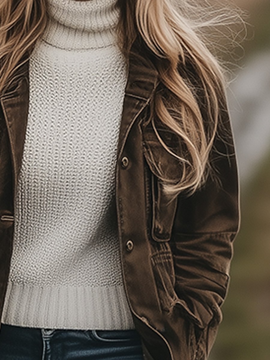 Casual Lapel Windproof Multi-pocket Work Jacket Casual Lapel Windproof Multi-pocket Work Jacket