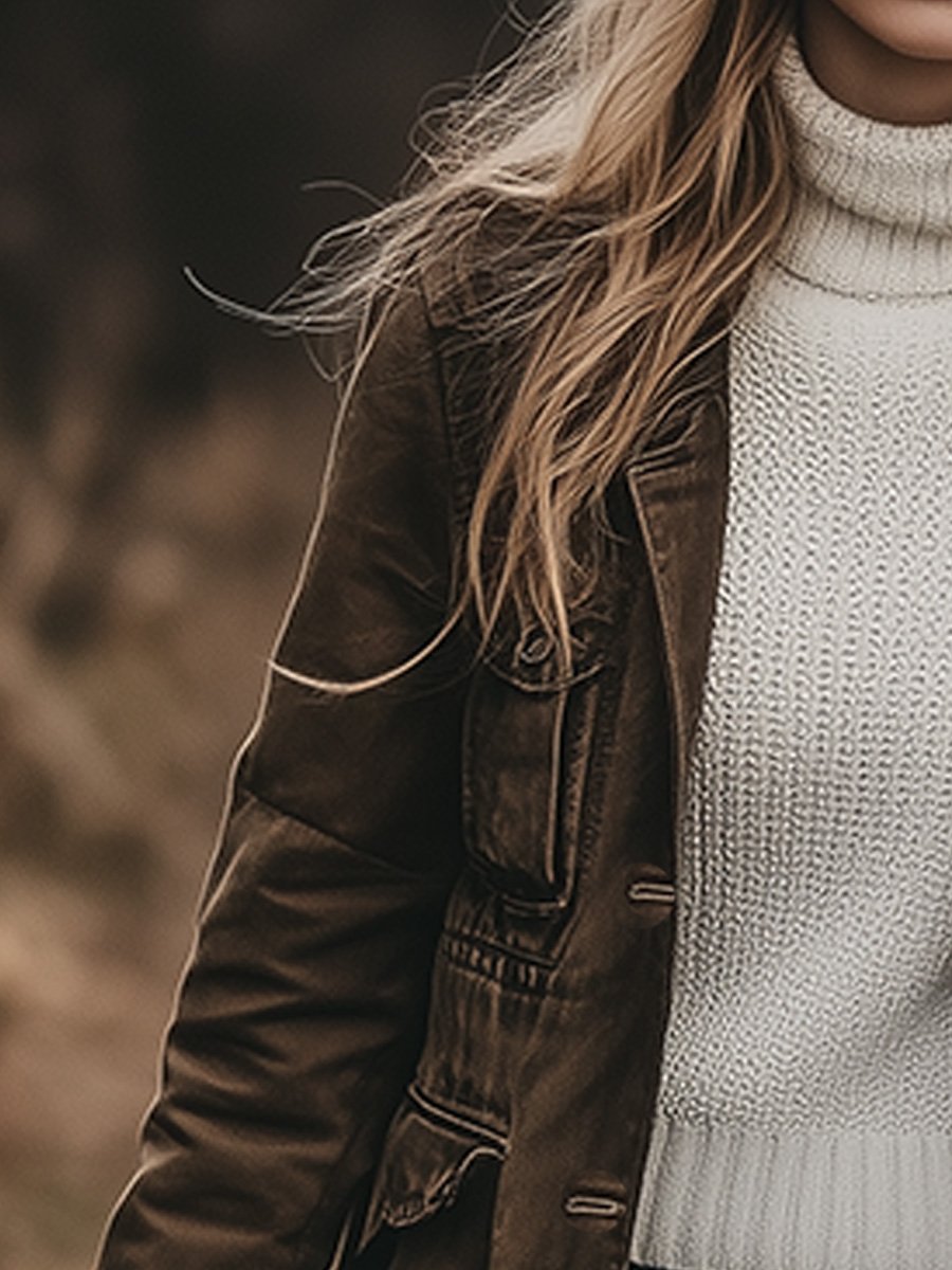 Casual Lapel Windproof Multi-pocket Work Jacket Casual Lapel Windproof Multi-pocket Work Jacket