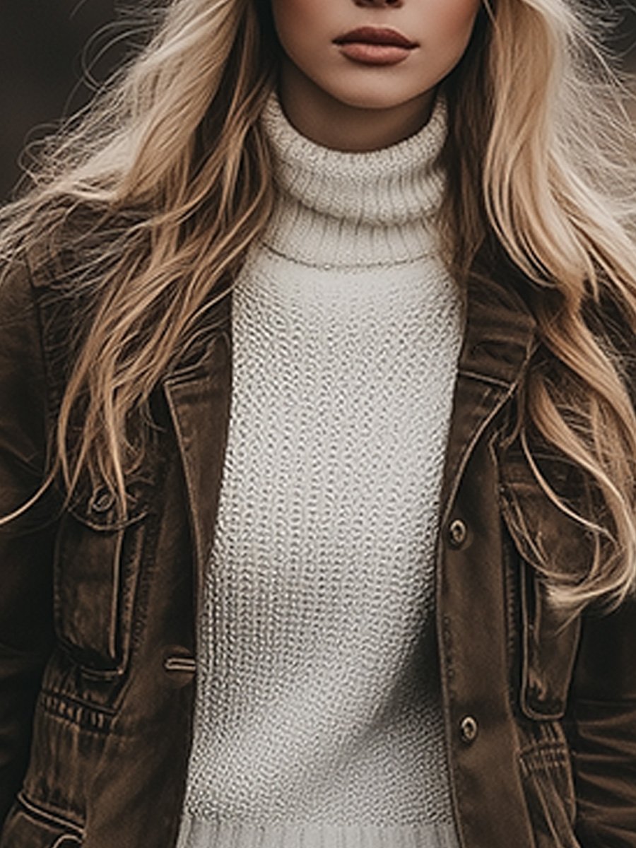 Casual Lapel Windproof Multi-pocket Work Jacket Casual Lapel Windproof Multi-pocket Work Jacket